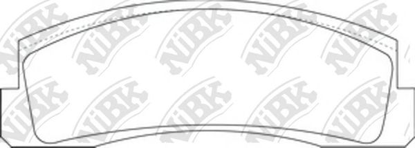 Купить запчасть NIBK - PN0230 Колодки тормозные дисковые CHEVROLET NIVA 2002 PN0230