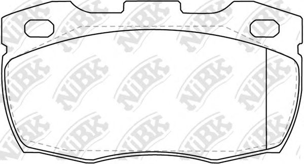 Купить запчасть NIBK - PN0243 Колодки тормозные дисковые PN0243