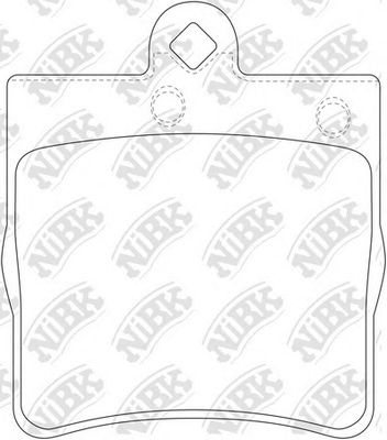 Купить запчасть NIBK - PN0310 Колодки тормозные задние MERCEDES-BENZ W202/W203/W209/W210/R171 PN0310