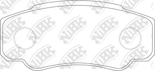 Купить запчасть NIBK - PN0331 Колодки тормозные дисковые CITROEN JUMPER, FIAT DUCATO, PEUEOT BOXER PN0331