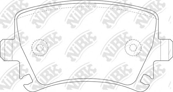 Купить запчасть NIBK - PN0349 Колодки задние (AUDI A4 (B7), A6 (C6), SKODA OCTAVIA (1Z_), VW PASSAT (3C_, 36_)) PN0349