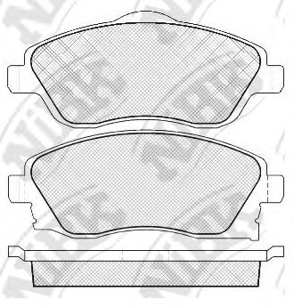Купить запчасть NIBK - PN0361 Колодки тормозные дисковые OPEL CORSA C 01/TIGRA B 04 PN0361