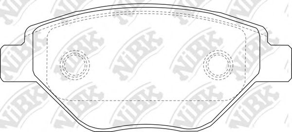 Купить запчасть NIBK - PN0362 Колодки тормозные дисковые RENAULT MEGANE II 03 PN0362