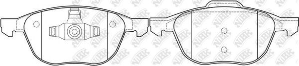 Купить запчасть NIBK - PN0365 Колодки тормозные передние FORD FOCUS II 04-/III 10-/MAZDA 3 03-/VOLVO S40 04- PN0365