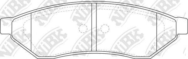 Купить запчасть NIBK - PN0375 Колодки тормозные дисковые CHEVROLET EPICA 06- PN0375