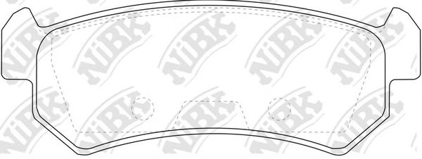 Купить запчасть NIBK - PN0376 Колодки тормозные CHEVROLET LACETTI 03-06/DAEWOO NUBIRA задние PN0376