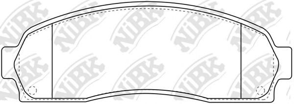 Купить запчасть NIBK - PN0378 Колодки тормозные дисковые PN0378