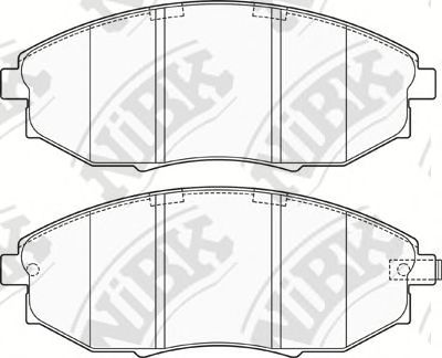 Купить запчасть NIBK - PN0380 Колодки тормозные дисковые CHEVROLET EPICA 07- PN0380
