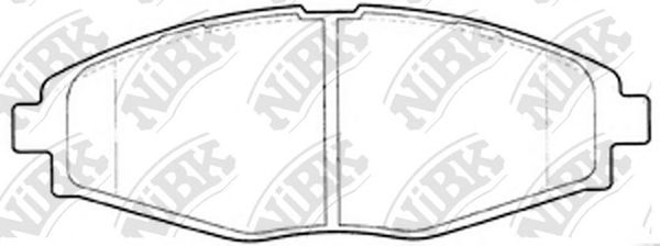 Купить запчасть NIBK - PN0390 Колодки передние (CHEVROLET LANOS, SPARK, DAEWOO MATIZ , NEXIA) PN0390