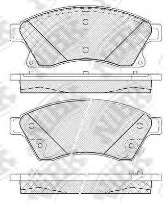 Купить запчасть NIBK - PN0391 Колодки тормозные дисковые CHEVROLET CRUZE 2009 PN0391