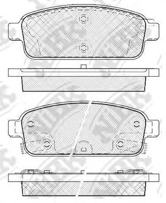 Купить запчасть NIBK - PN0392 Колодки тормозные дисковые зад CHEVROLET CRUZE (J300) 1.6 05.2009 -  <=> CHEVROLET CRUZE (J300) 1.8 05.2009 -  <=> OPEL ASTRA J (P10) 1.6 (68) 12.2009 - 