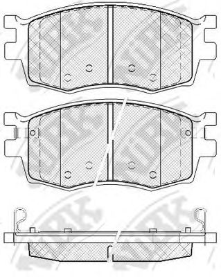 Купить запчасть NIBK - PN0435 Колодки передние (HYUNDAI ACCENT III (MC), I20 (PB), KIA RIO II) PN0435