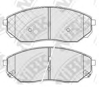 Купить запчасть NIBK - PN0441 Колодки передние (KIA SORENTO (JC) 9/06-11/09) PN0441