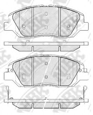 Купить запчасть NIBK - PN0446 Колодки тормозные дисковые перед KIA SORENTO II (XM) 2.4 CVVT 11.2009 -  <=> SSANGYONG ACTYON II 2.0 08.2012 -  <=> SSANGYONG ACTYON II 2.0 XDi 08.2012 - 