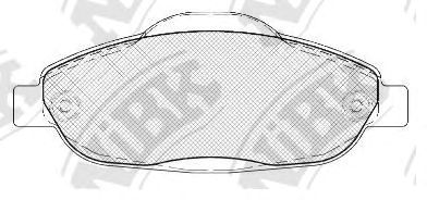 Купить запчасть NIBK - PN0450 Колодки передние (PEUGEOT 3008, 308) PN0450