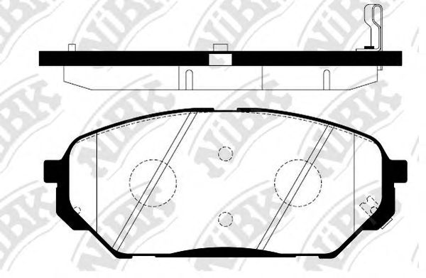 Купить запчасть NIBK - PN0456 Колодки тормозные дисковые HYUNDAI ix55 3.0 CRDi 08- PN0456
