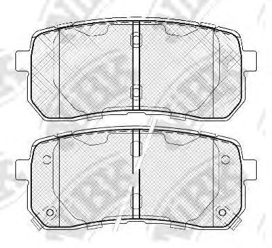 Купить запчасть NIBK - PN0457 Колодки тормозные дисковые HYUNDAI H1 02-/iX55 3.0 08-/KIA CARNIVAL 06- PN0457