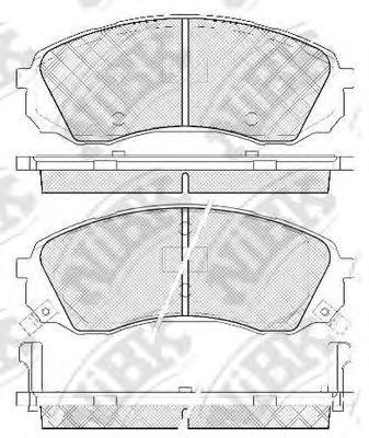 Купить запчасть NIBK - PN0458 Колодки передние (HYUNDAI H1 (TQ), KIA CARNIVAL III (VQ)) PN0458