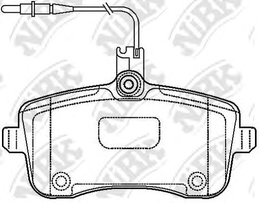 Купить запчасть NIBK - PN0469W Колодки тормозные дисковые (с датчиком износа) PEUGEOT 407 04  PN0469W