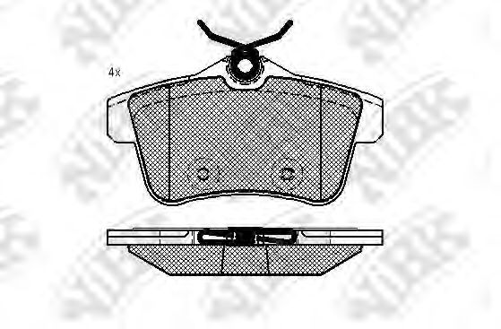 Купить запчасть NIBK - PN0473 Колодки тормозные дисковые CITROEN C4 09-/PEUGEOT 3008/5008 09- PN0473