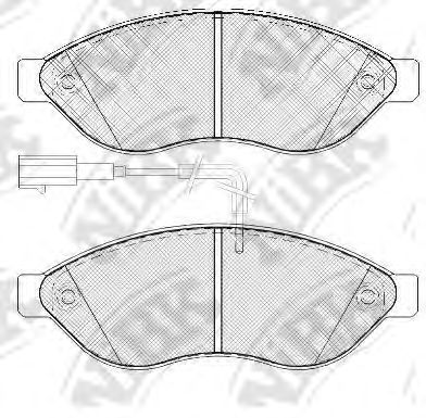 Купить запчасть NIBK - PN0474W Колодки тормозные дисковые (с датчиком износа) FIAT DUCATO, CITROEN JUMPER, PEUGEOT BOXER (250) PN0474W