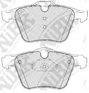 Купить запчасть NIBK - PN0483 Колодки тормозные дисковые FORD S-MAX 2.0D-2.2D/ VOLVO S60/S80/V70/XC70 06-) PN0483