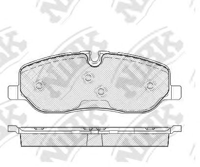 Купить запчасть NIBK - PN0484 Колодки передние (LR DISCOVERY III 04/RANGE ROVER 02) PN0484