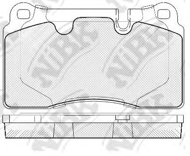 Купить запчасть NIBK - PN0486 Колодки передние (VW TOUAREG (7L_, 7P5)) PN0486