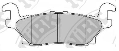 Купить запчасть NIBK - PN0499 Колодки тормозные дисковые HUMMER H3 3.5L 05-, 5.3L 08- PN0499