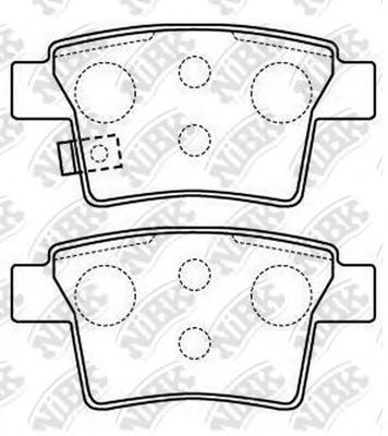 Купить запчасть NIBK - PN0501 Колодки тормозные дисковые FORD MONDEO III 09.04-/JAGUAR X-TYPE PN0501
