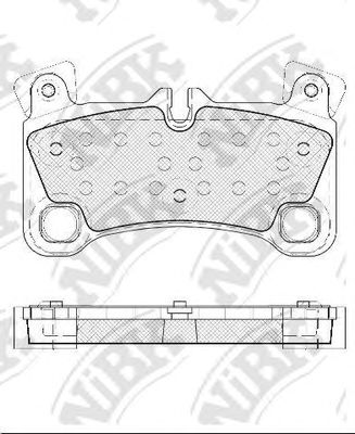 Купить запчасть NIBK - PN0530 Колодки тормозные дисковые PN0530