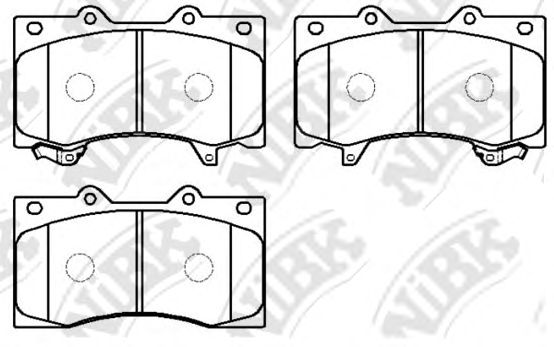 Купить запчасть NIBK - PN0555 Колодки тормозные дисковые NISSAN PATROL 5.6 2010 PN0555