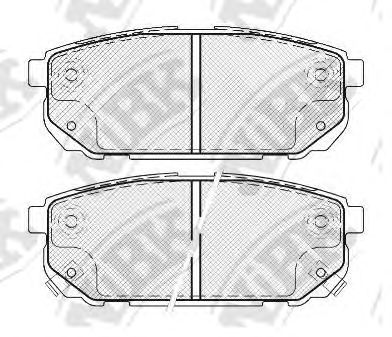 Купить запчасть NIBK - PN0798 Колодки тормозные дисковые KIA SORENTO 2002 PN0798