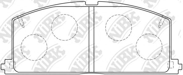 Купить запчасть NIBK - PN1077 Колодки передние CAMRY/CARINA/COROLLA 83-92 PN1077