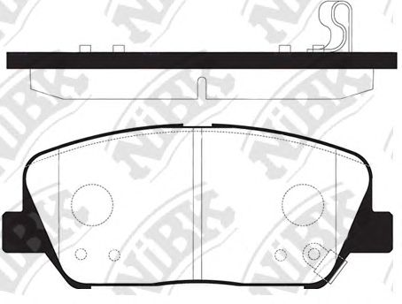 Купить запчасть NIBK - PN11001 Колодки тормозные дисковые HYUNDAI i30/ELANTRA 11-/CEED R16 12- PN11001
