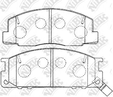 Купить запчасть NIBK - PN1218 Колодки тормозные дисковые PN1218