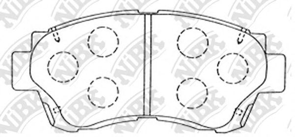 Купить запчасть NIBK - PN1228 Колодки тормозные дисковые TOYOTA VEROSSA 2000-2003 PN1228