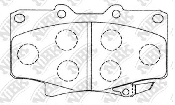 Купить запчасть NIBK - PN1242 Колодки передние (TOYOTA LAND CRUISER 87-97) PN1242