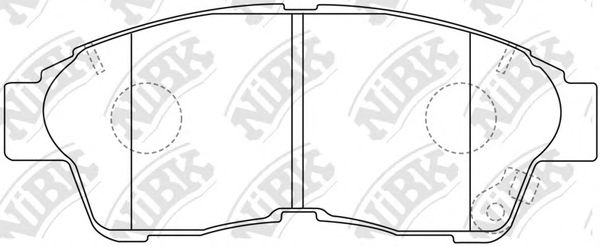 Купить запчасть NIBK - PN1322 Колодки передние (COROLLA 9201/CARINA E 9296/RAV 4 9495) PN1322