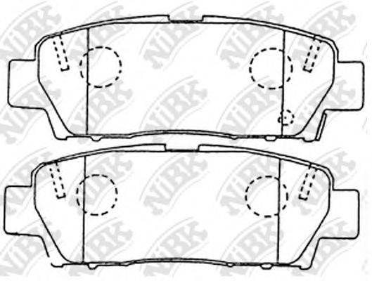 Купить запчасть NIBK - PN1323 Колодки тормозные дисковые TOYOTA AVALON 1995-2005 PN1323