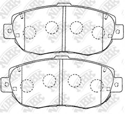 Купить запчасть NIBK - PN1324 Колодки тормозные дисковые TOYOTA CROWN 1999-2003 PN1324