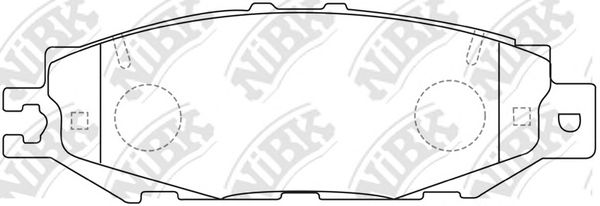 Купить запчасть NIBK - PN1326 Колодки тормозные дисковые PN1326