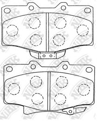 Купить запчасть NIBK - PN1351 Колодки передние (TOYOTA LAND CRUISER 70/80/90/4 RUNNER 87-) PN1351