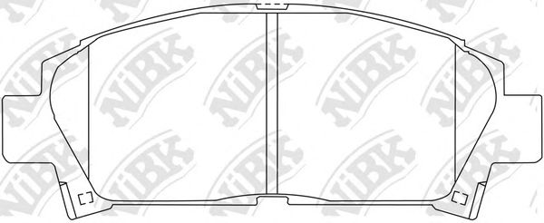 Купить запчасть NIBK - PN1362 Колодки тормозные передние TOYOTA CAMRY 91-96/CELICA 2.0 93-99 PN1362