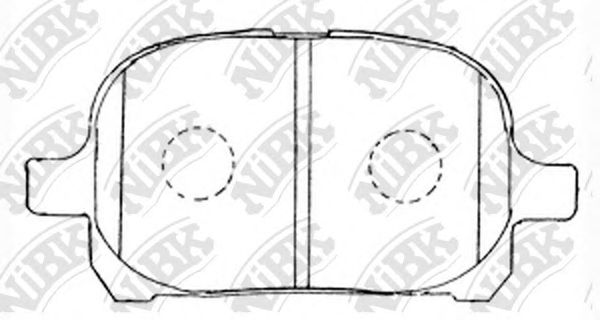 Купить запчасть NIBK - PN1401 Колодки тормозные дисковые TOYOTA HARRIER 2000-2003 PN1401