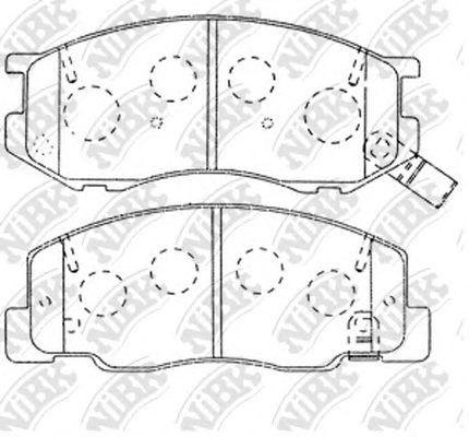 Купить запчасть NIBK - PN1404 Колодки тормозные дисковые TOYOTA Ipsum 96-03 PN1404