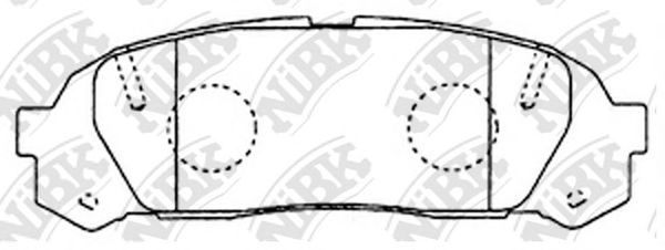 Купить запчасть NIBK - PN1409 Колодки тормозные дисковые TOYOTA Crown GS151 98-01 PN1409