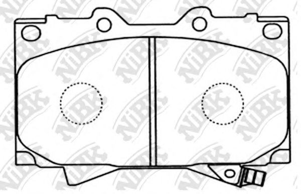 Купить запчасть NIBK - PN1411 Колодки передние (TOYOTA LAND CRUISER 4.2D 9098/4.2D/4.7 98) PN1411