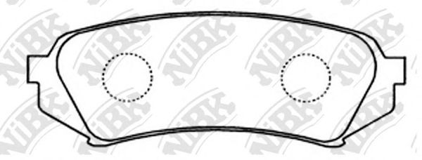 Купить запчасть NIBK - PN1412 Колодки задние (TOYOTA LAND CRUISER 100 9807/LEXUS LX470 9807) PN1412