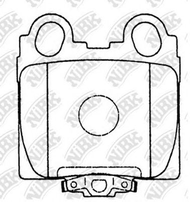 Купить запчасть NIBK - PN1421 Колодки задние (LEXUS GS 3.0-4.3 97-/IS 2.0-3.0 99-) PN1421